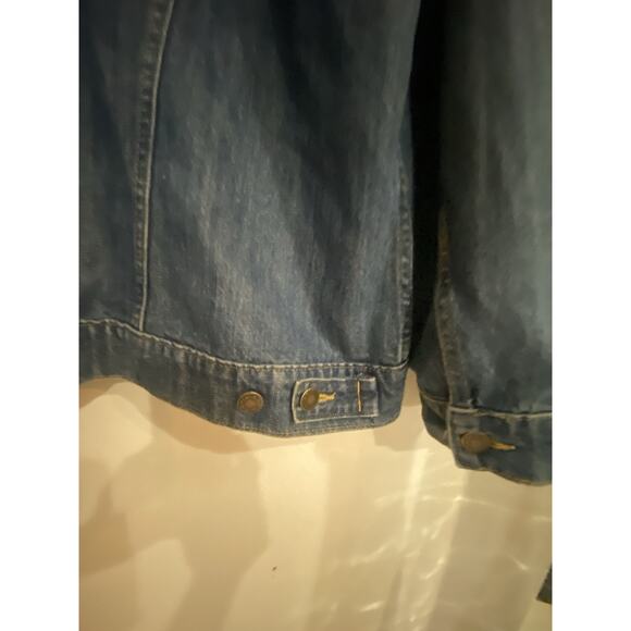 Wrangler Denim Jacket Women’s Size XXL Distressed Cowgirl Cowboy Rodeo Western - Picture 5 of 9